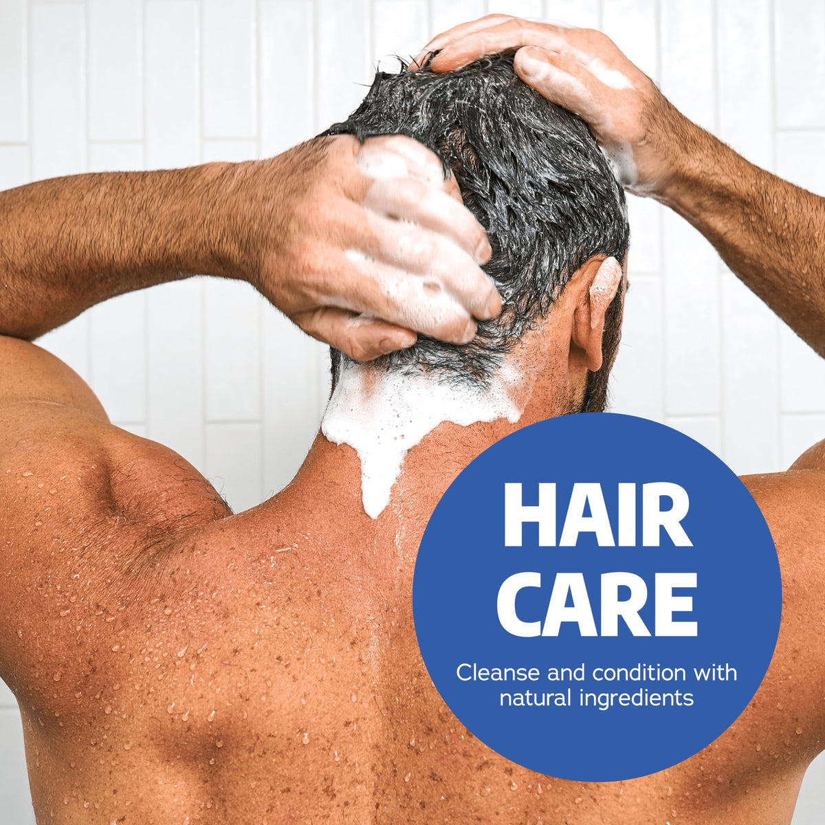 Dr. Squatch Fresh Falls shampoo and conditioner being used in a shower for practical grooming routine