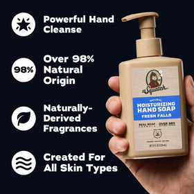 Dr. Squatch ingredient texture with glycerin drop highlighting hydrating benefit