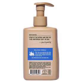 Dr. Squatch label close-up showing natural-origin claims and ingredient clarity