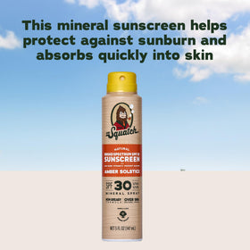Dr. Squatch label close-up displaying ingredient list and SPF information for clarity