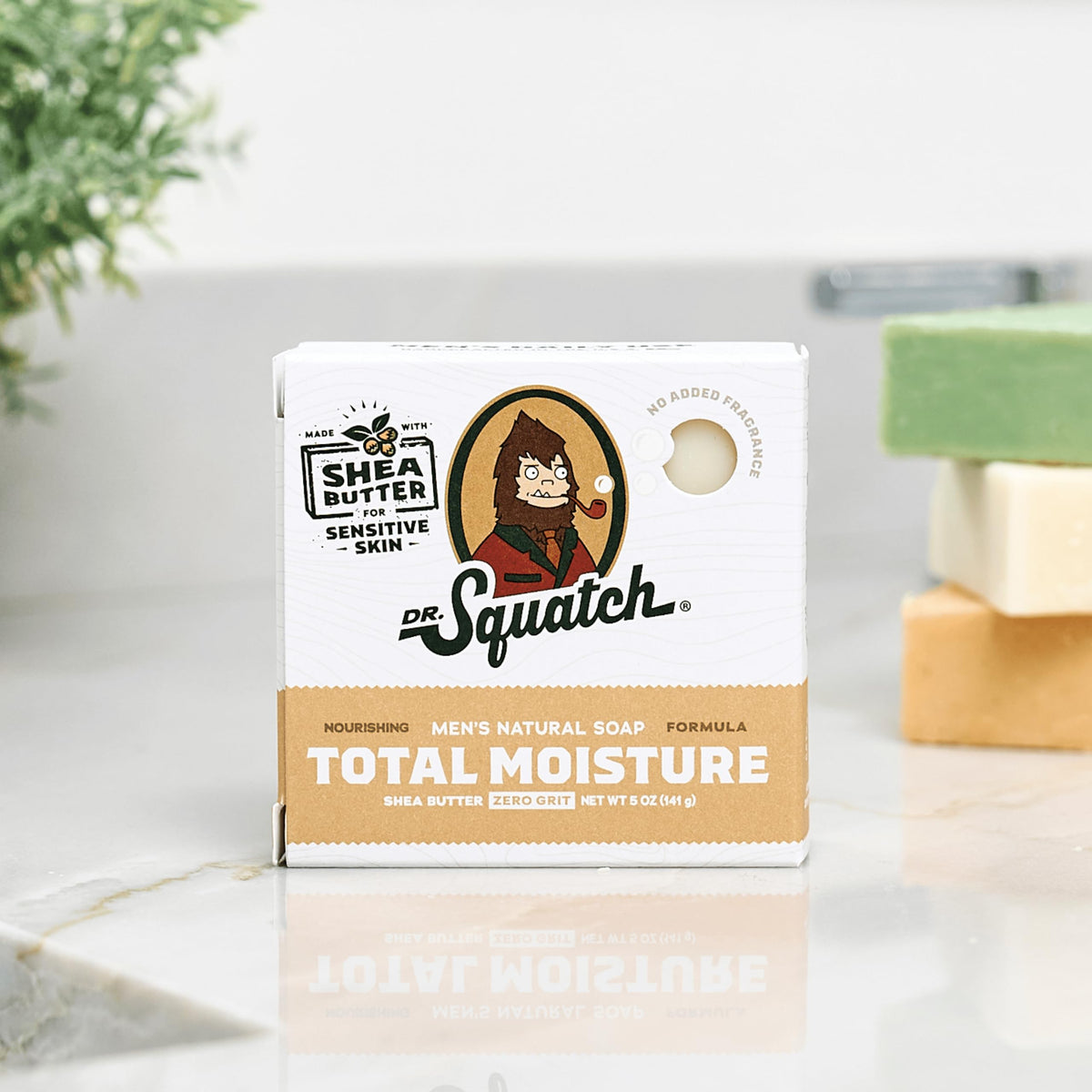 Dr. Squatch lather in hand illustrating rich foam and gentle cleanse
