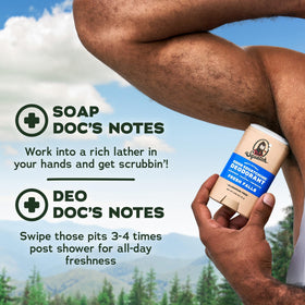 Dr. Squatch 3-pack displayed on bathroom shelf showing stylish daily routine benefit