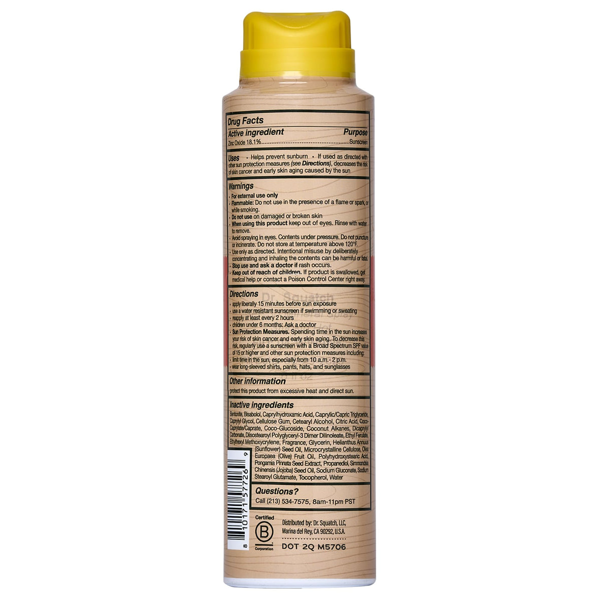 Dr. Squatch sunscreen used outdoors on a hike demonstrating practical sun protection
