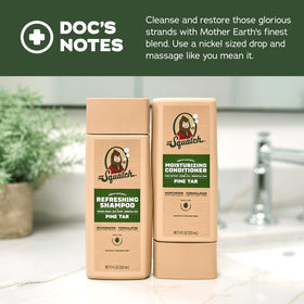 Dr. Squatch product label close-up highlighting natural ingredient list