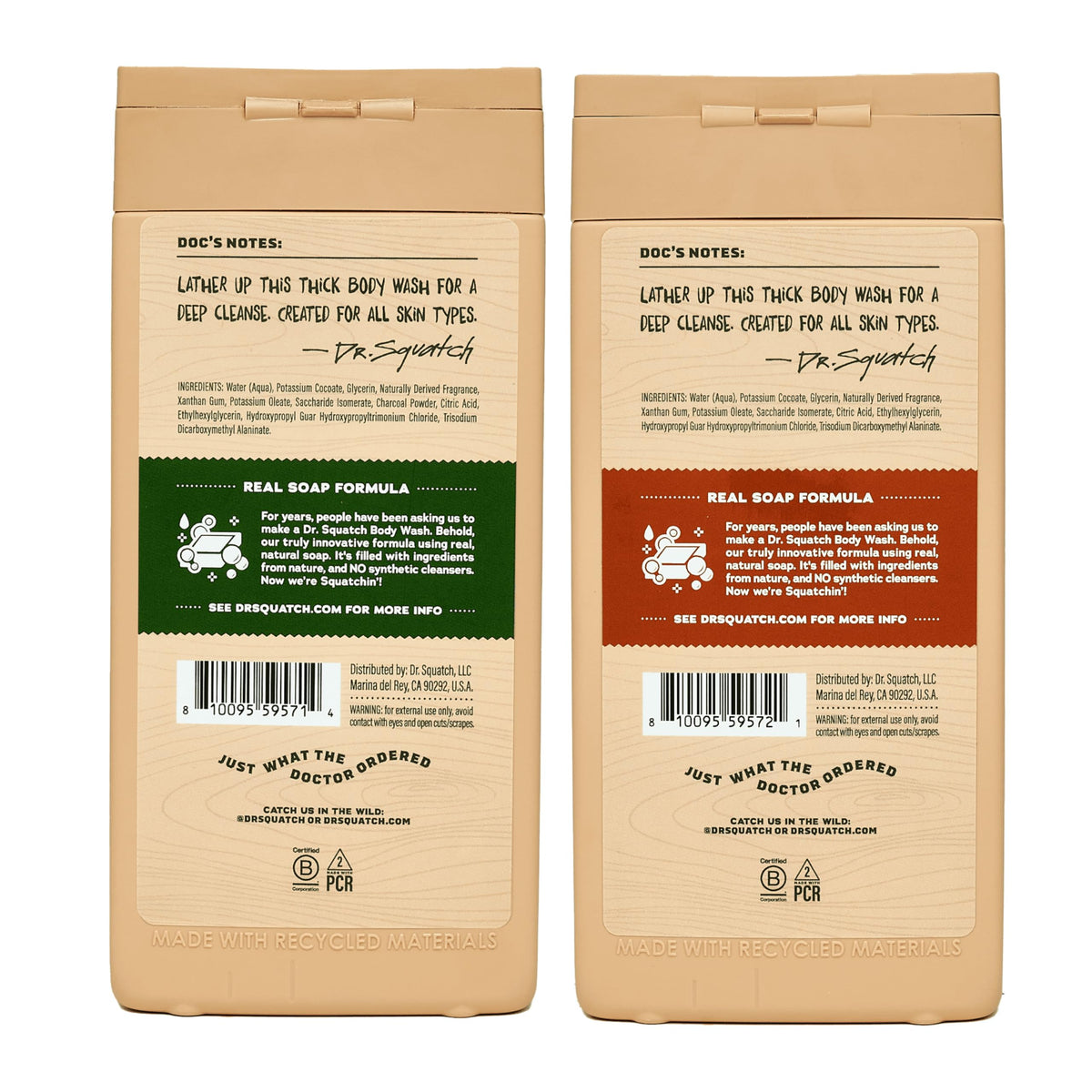 Dr. Squatch pump closeup highlighting easy dispensing and mess-free use