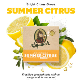Dr. Squatch Summer Citrus close-up texture highlighting moisturizing oils