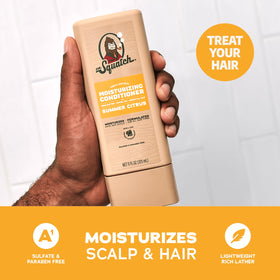 Dr. Squatch summer citrus shampoo texture pour highlighting gentle cleanse