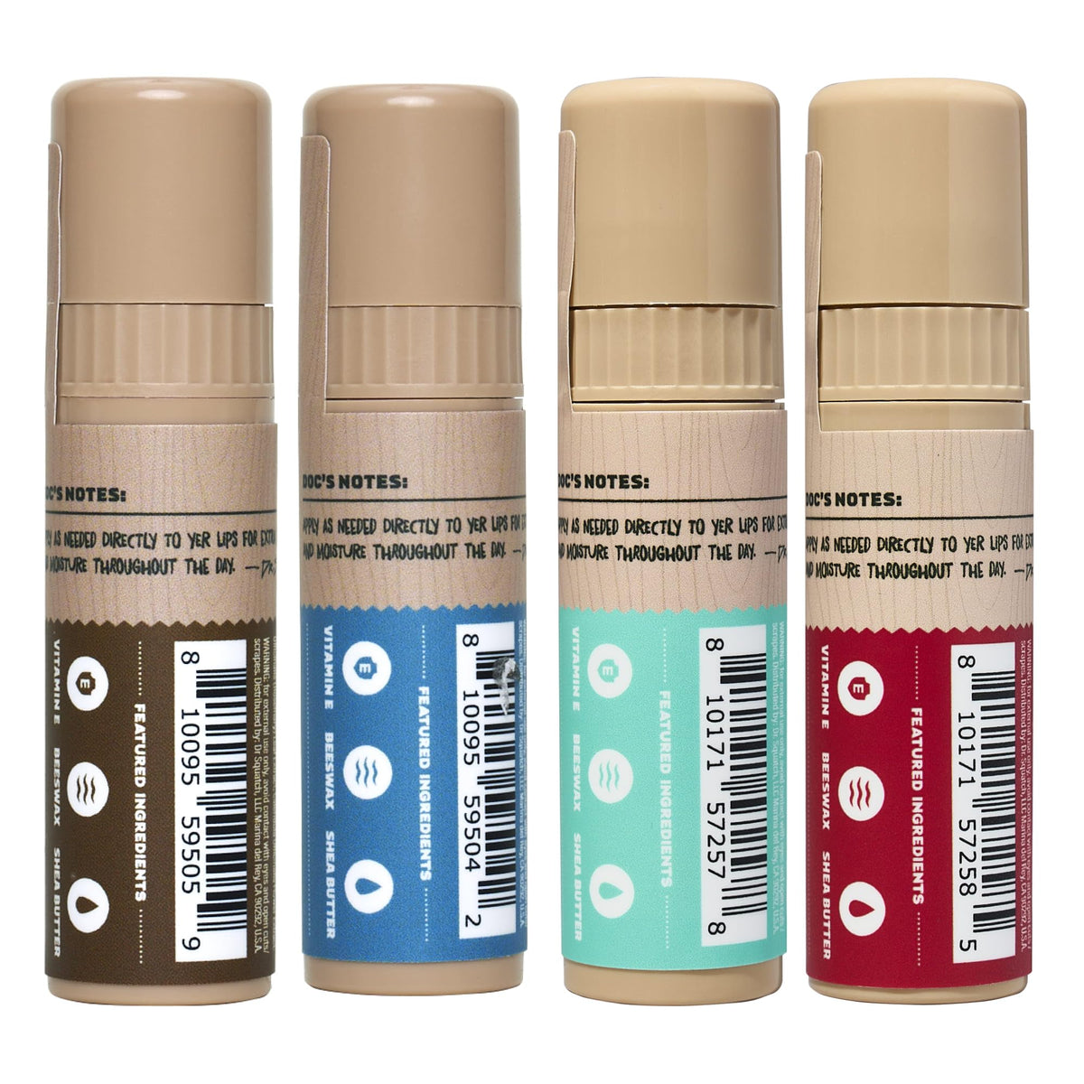Dr. Squatch Wild Watermelon tube open to show creamy balm consistency