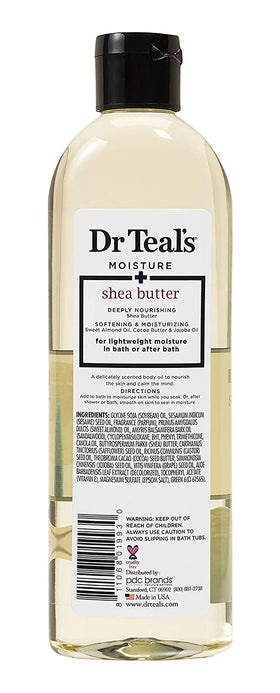 Dr Teal's oil being massaged into arm demonstrating quick absorption benefit