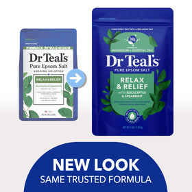 Dr Teal's product in a bathtub lifestyle scene promoting relaxation