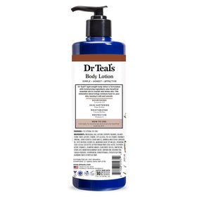 Dr Teal's bottle on bathroom shelf in a relaxed setting promoting nightly ritual use