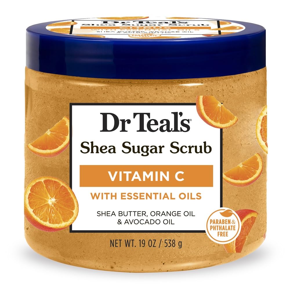 Dr Teal's tub front view showing citrus label and uplifting scent benefit