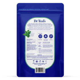 Dr Teal's close-up of coarse Epsom salt crystals highlighting texture