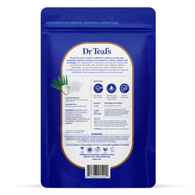 Dr Teal's close-up of coarse salt granules highlighting exfoliation benefit