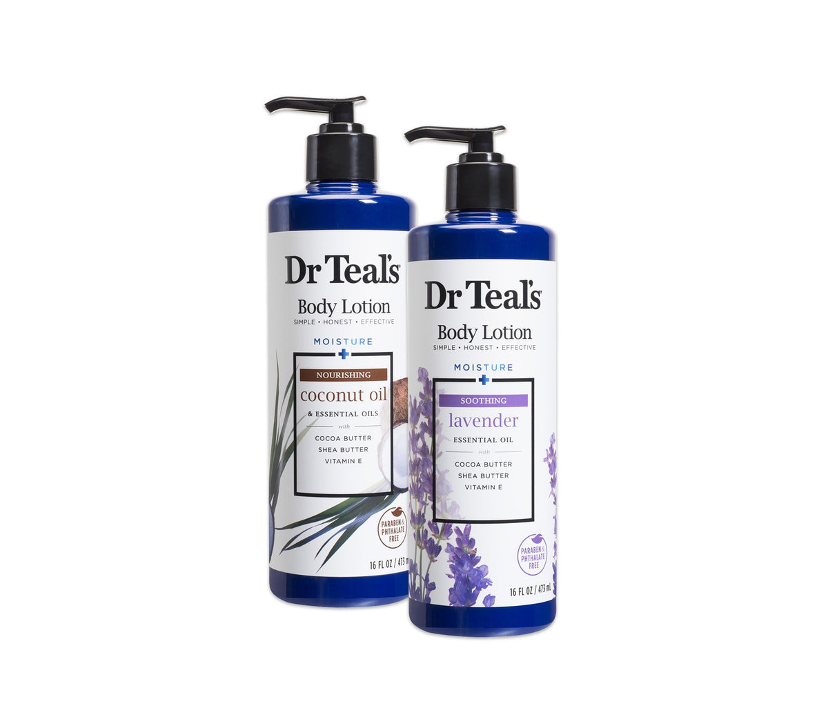 Dr Teal's front bottle showing label and moisturizing benefit