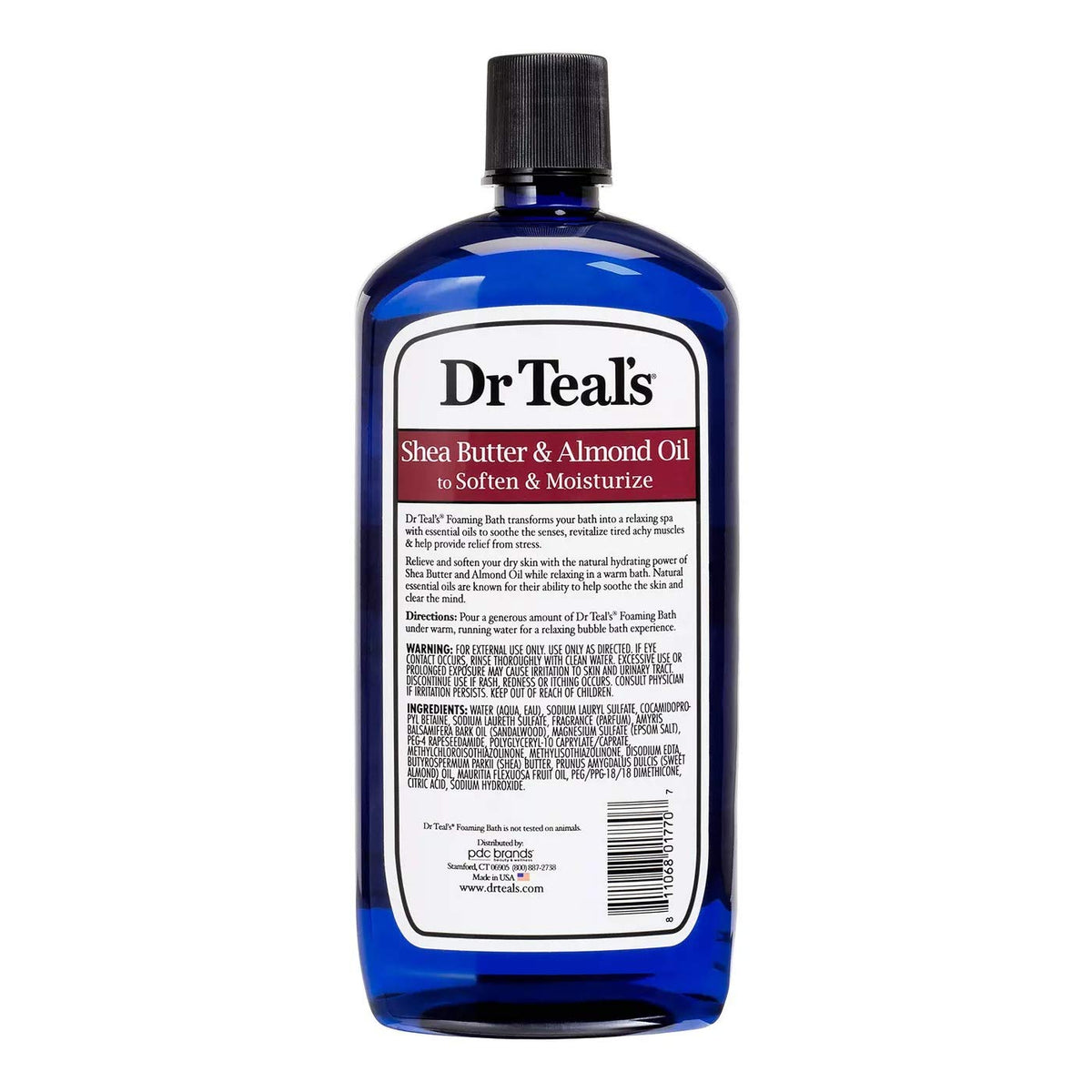 Dr Teal's coconut oil foaming bath lather close-up showing creamy bubbles and light nourishment