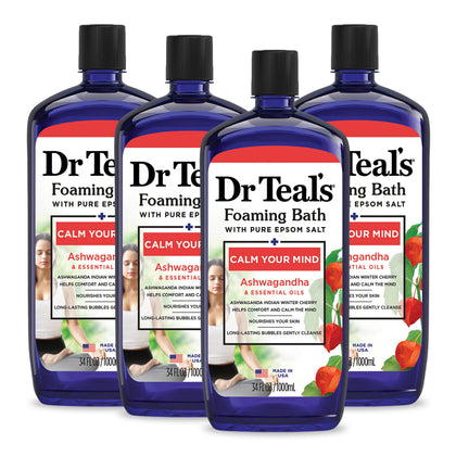 Dr Teal's front packaging showing label and calming scent benefits