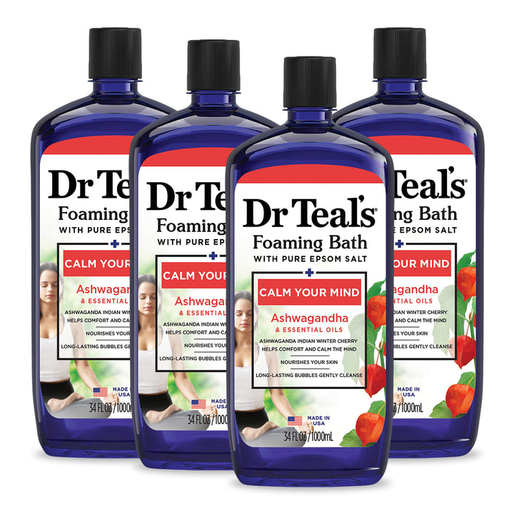 Dr Teal's front packaging showing label and calming scent benefits