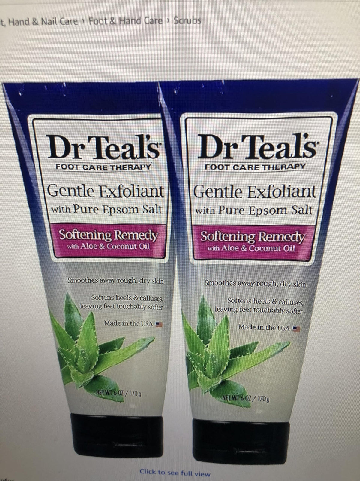 Dr Teal's two-pack front view showing jars and labels, highlighting moisturizing benefits