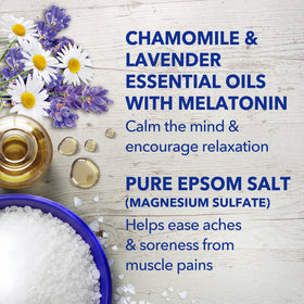 Dr Teal's foot soak demonstration offering targeted relaxation
