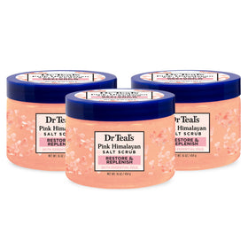 Dr Teal's jar front view showing label and benefits