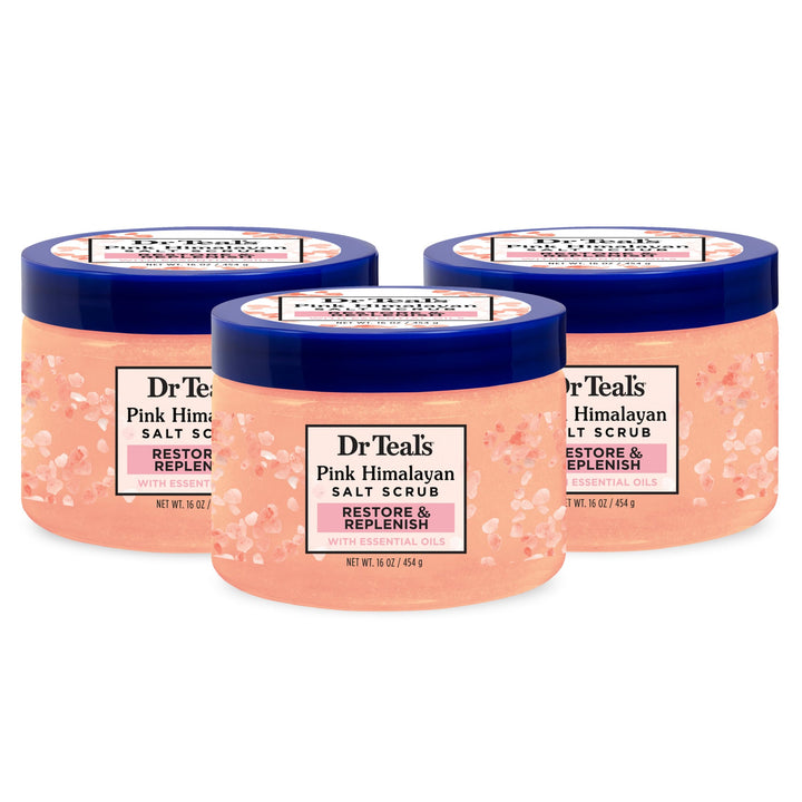 Dr Teal's jar front view showing label and benefits