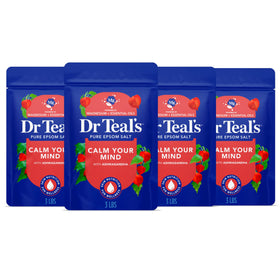 Dr Teal's front packaging showing 3 lb tub and brand clarity for easy selection