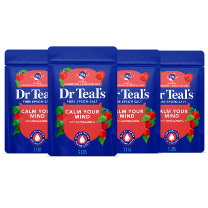 Dr Teal's front packaging showing 3 lb tub and brand clarity for easy selection