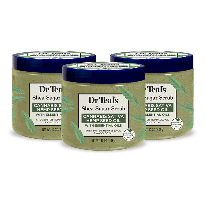 Dr Teal's jar front packaging showing product and scent benefits