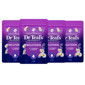 Dr Teal's front packaging showing sleep soak benefits and scent