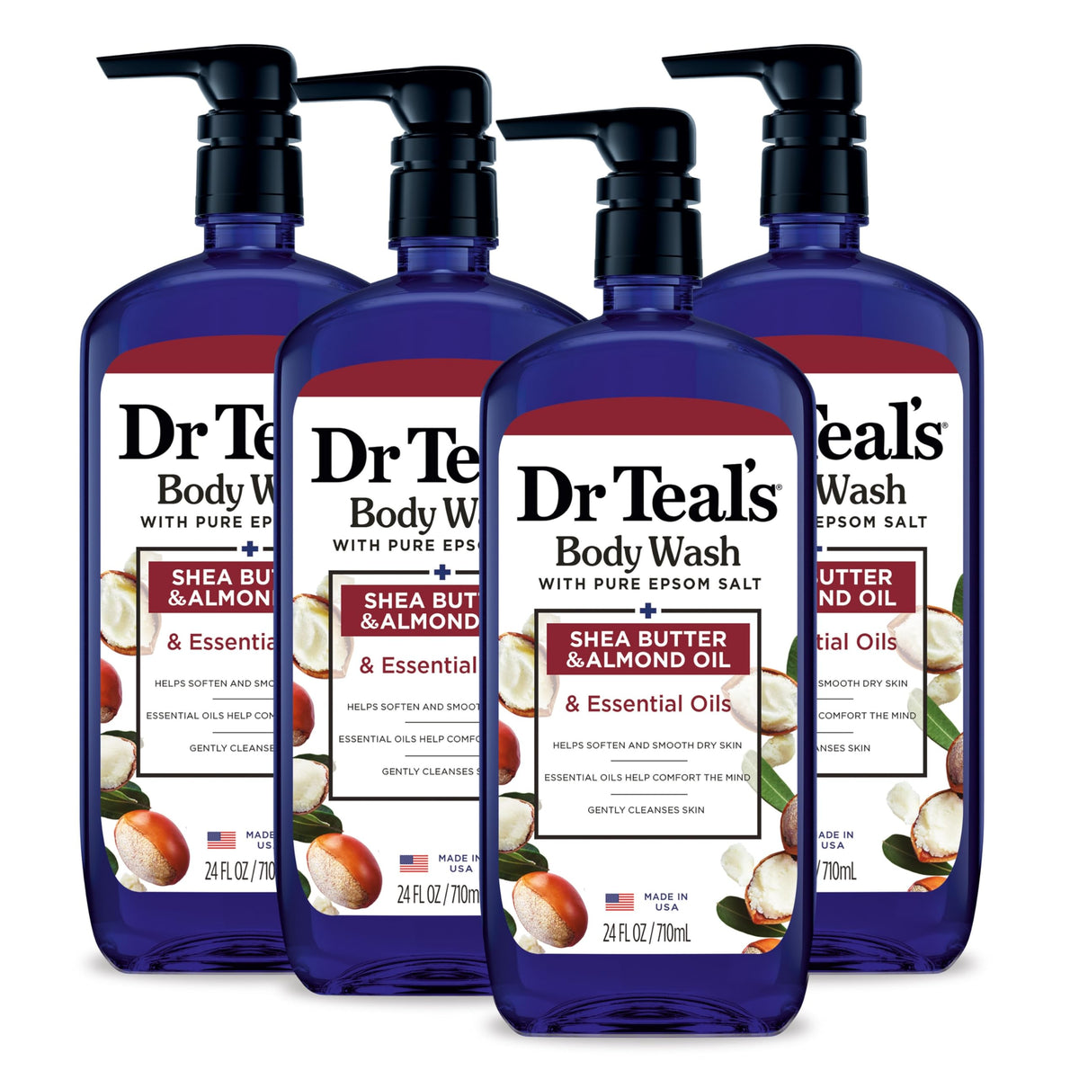 Dr Teal's front packaging showing product and benefits