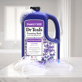 Dr Teal's ingredient panel highlighting pure Epsom salt information