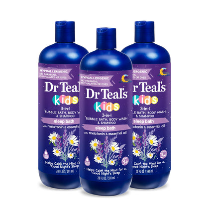 Dr Teal's front label showing calming lavender benefits