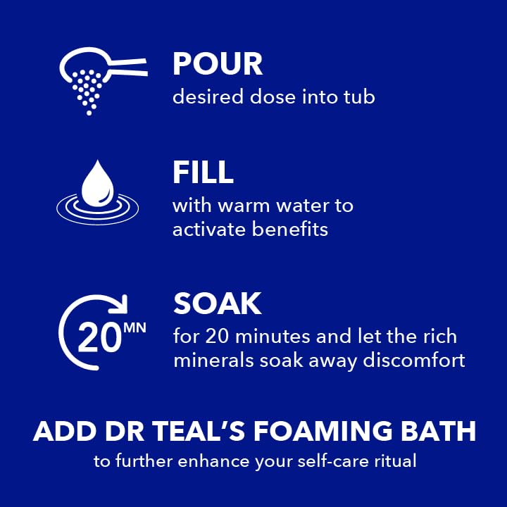 Dr Teal's lavender salt crystal close-up highlighting texture and calming lavender aroma