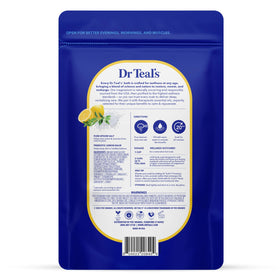 Dr Teal's open jar highlighting fine Epsom salt texture for smooth dissolution