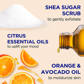 Dr Teal's open jar displaying creamy sugar texture for gentle exfoliation