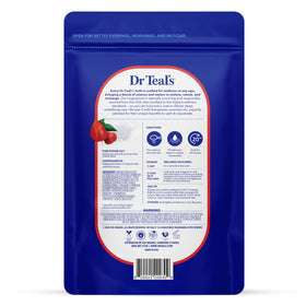 Dr Teal's open tub showing coarse salt texture and magnesium-rich granules