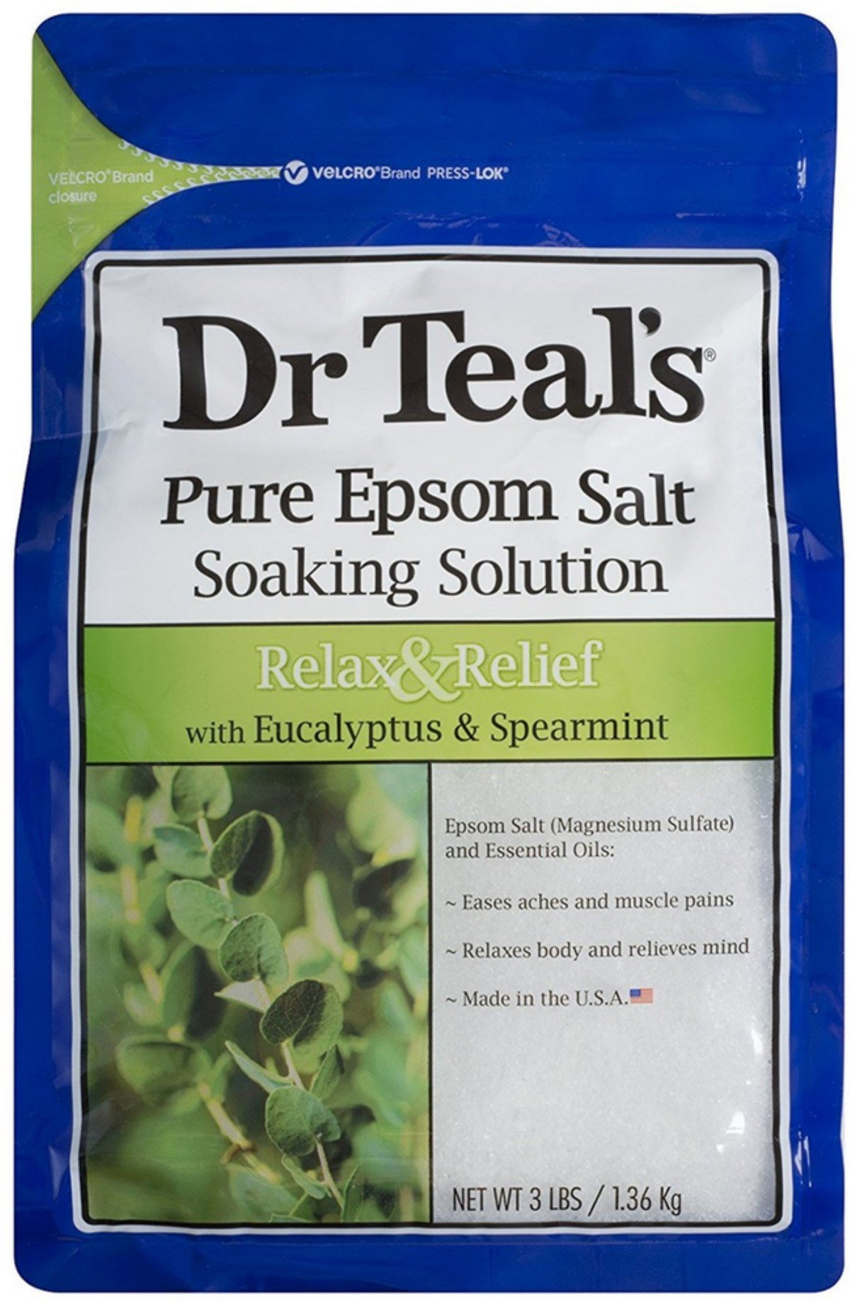 Dr Teal's paste application on muscle demonstrating targeted relief method