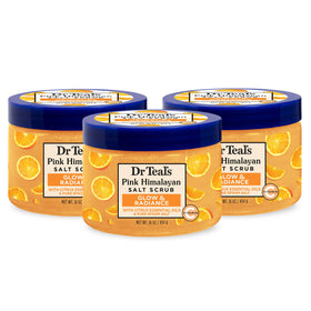 Dr Teal's front jar showing packaging and citrus scent benefits