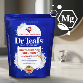 Resealable Easylock closure on Dr Teal's bag emphasizing moisture protection
