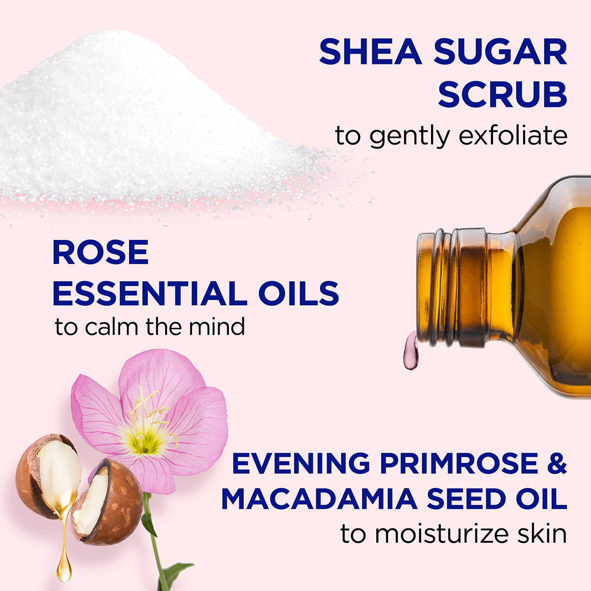 Dr Teal's open jar close-up showing creamy sugar texture for gentle exfoliation
