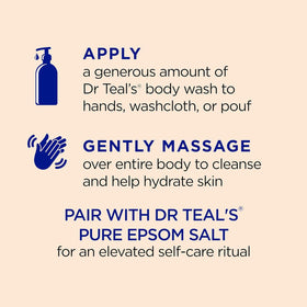 Dr Teal's pure Epsom salt granules texture showing natural exfoliation benefit