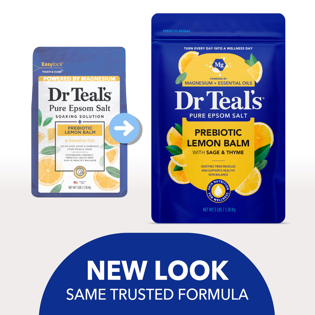 Dr Teal's scoop measuring salts to ensure accurate bath dosing
