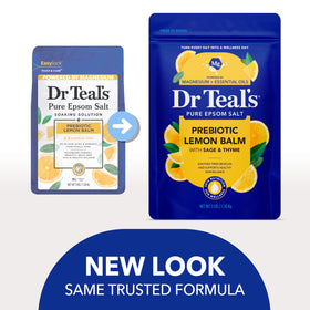 Dr Teal's scoop measuring salts to ensure accurate bath dosing