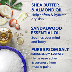 Dr Teal's tub in bathroom lifestyle setting showing calming self-care benefit