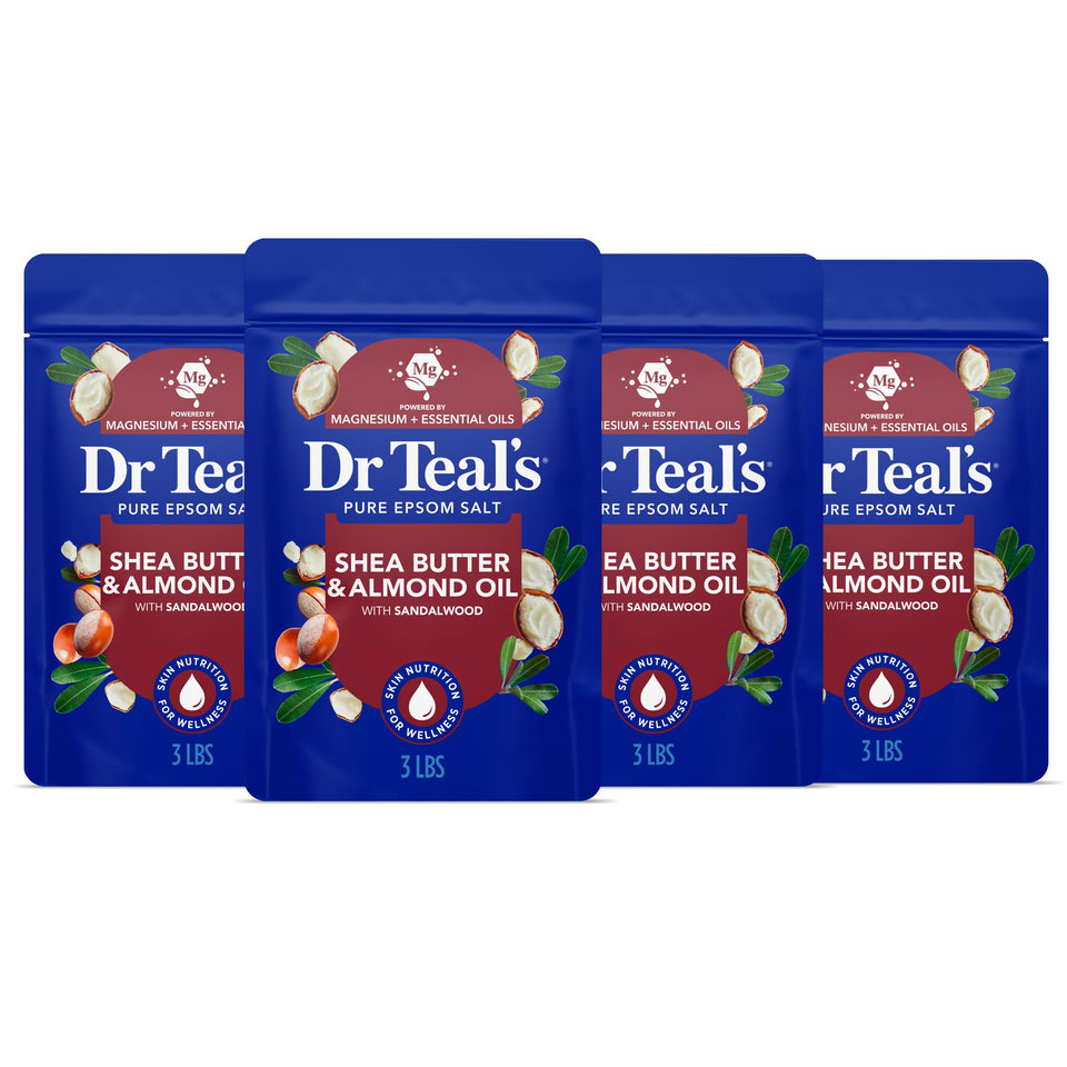 Dr Teal's front packaging showing label and benefits for easy identification
