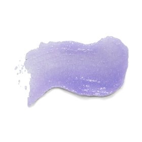 Label close-up on Dr Teal's scrub highlighting ingredients and claims