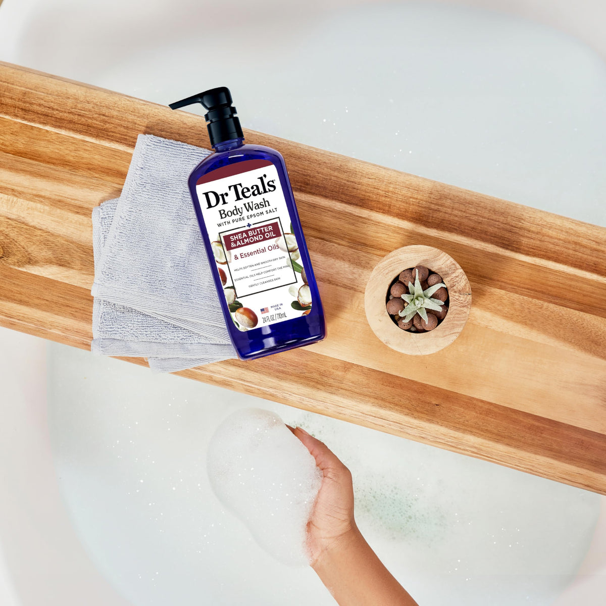 Dr Teal's 24 fl oz bottles and four-pack size for household value