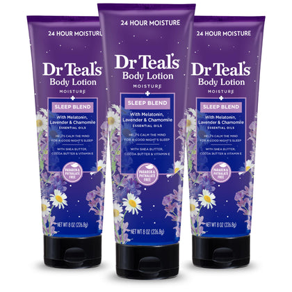Dr Teal's front packaging showing bottle and calming scent benefit