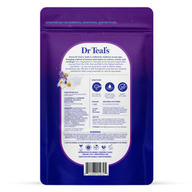 Dr Teal's open tub showing granular Epsom salt texture and purity